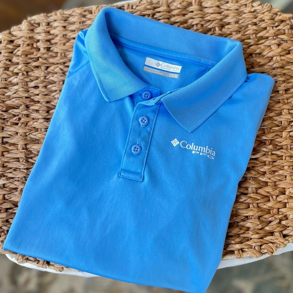 Columbia boys blue performance polo size YL (10-12) - Picture 1 of 3